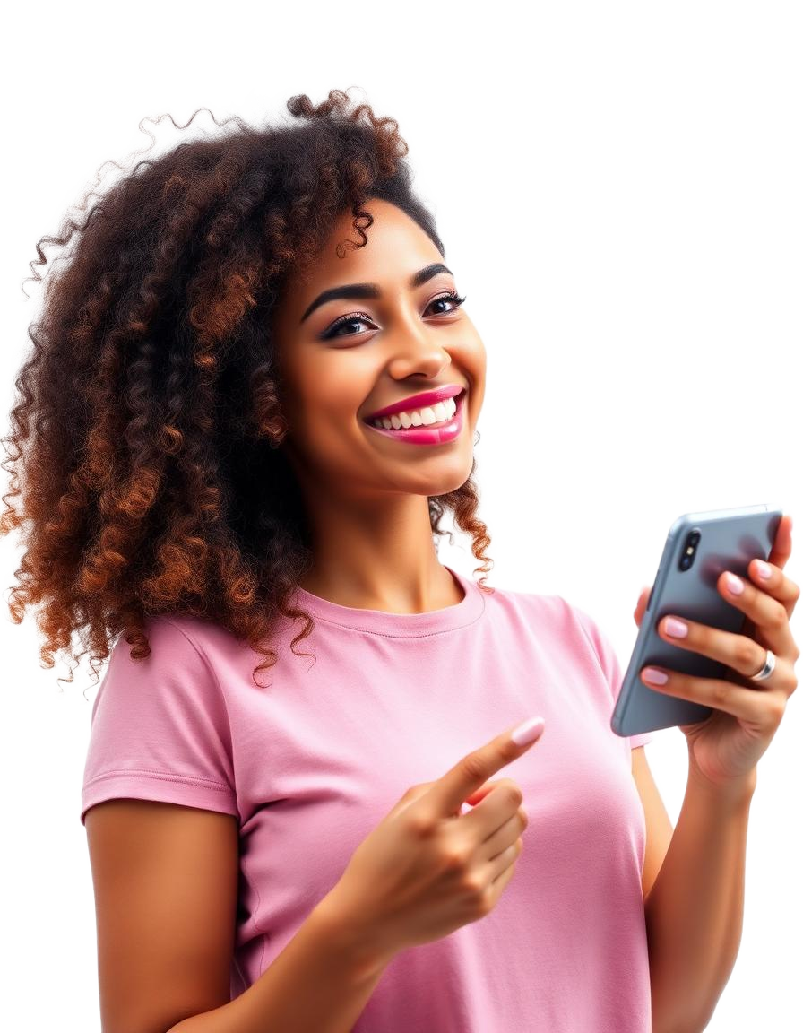 Person using a smartphone